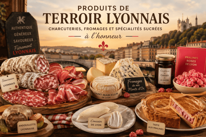 Produits de terroir lyonnais : charcuteries, fromages et spécialités sucrées à l’honneur