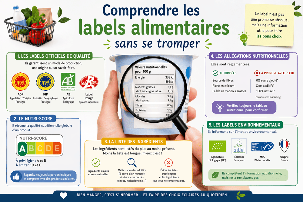 Comprendre les Labels Alimentaires Sans Se Tromper : Guide Pratique 2026